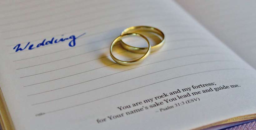 wedding vows book